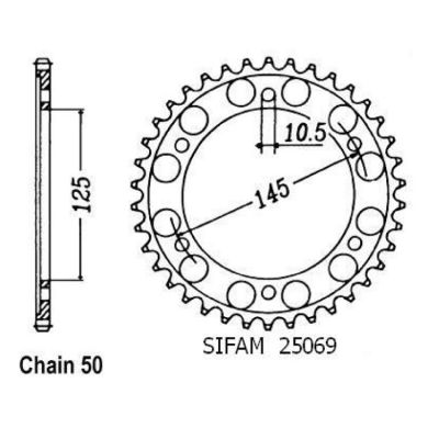 Rozeta pro Yamaha 25069CZ46